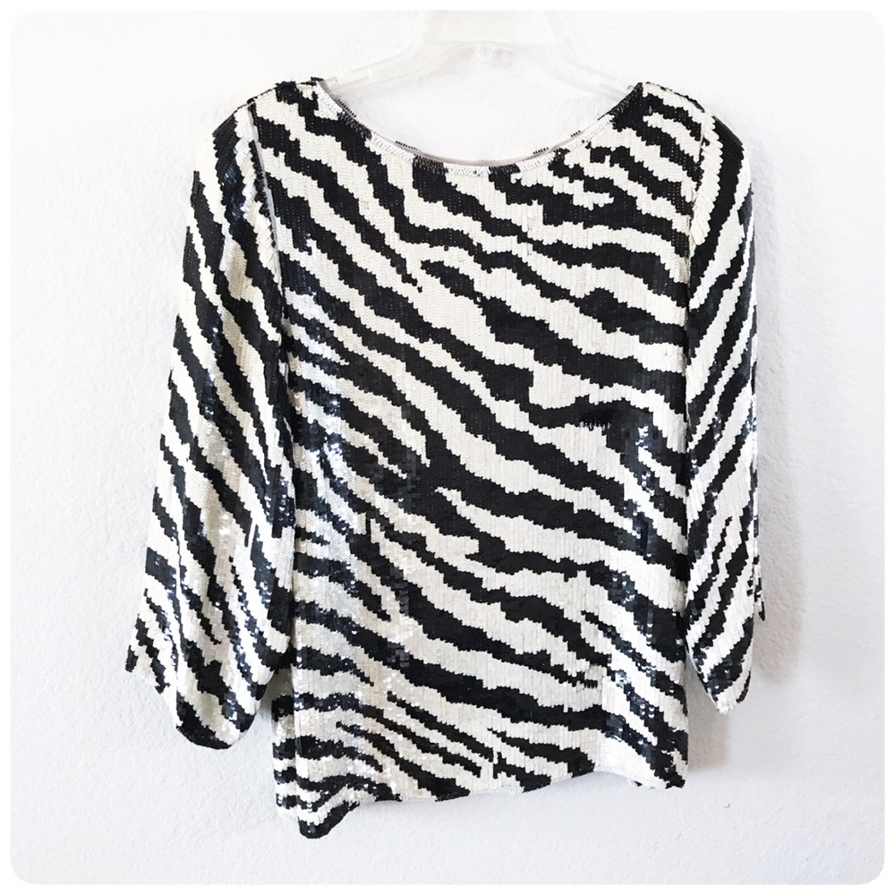 Vintage sequin top